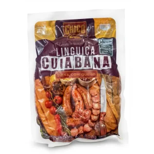 LINGUIÇA CUIABANA SUÍNA COM QUEIJO 800G